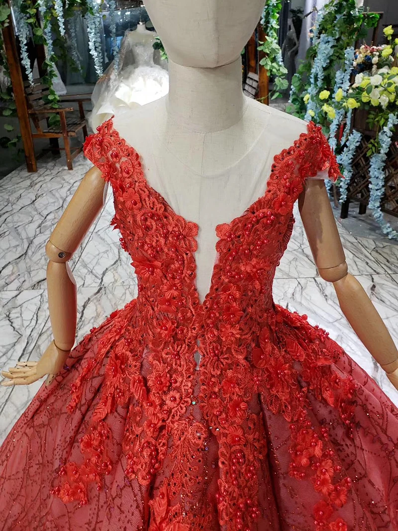 LSS526t Красные Платья с цветочным узором для девочек на лето свадебные сексуальные