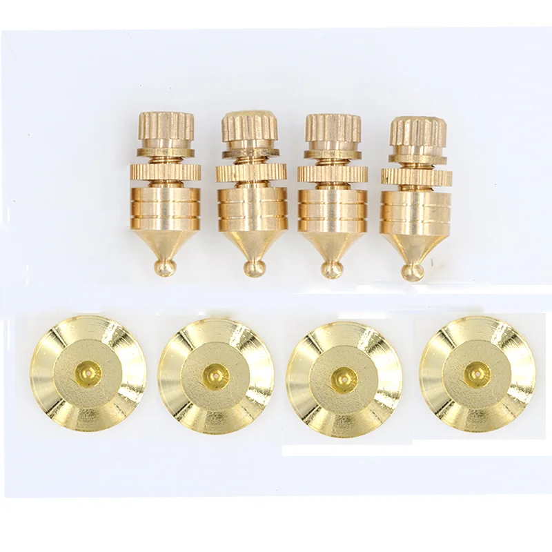 

4PCS M8x30 Copper Speaker Spike Amplifier Shockproof Isolation Stand Feet Cone Base Pads