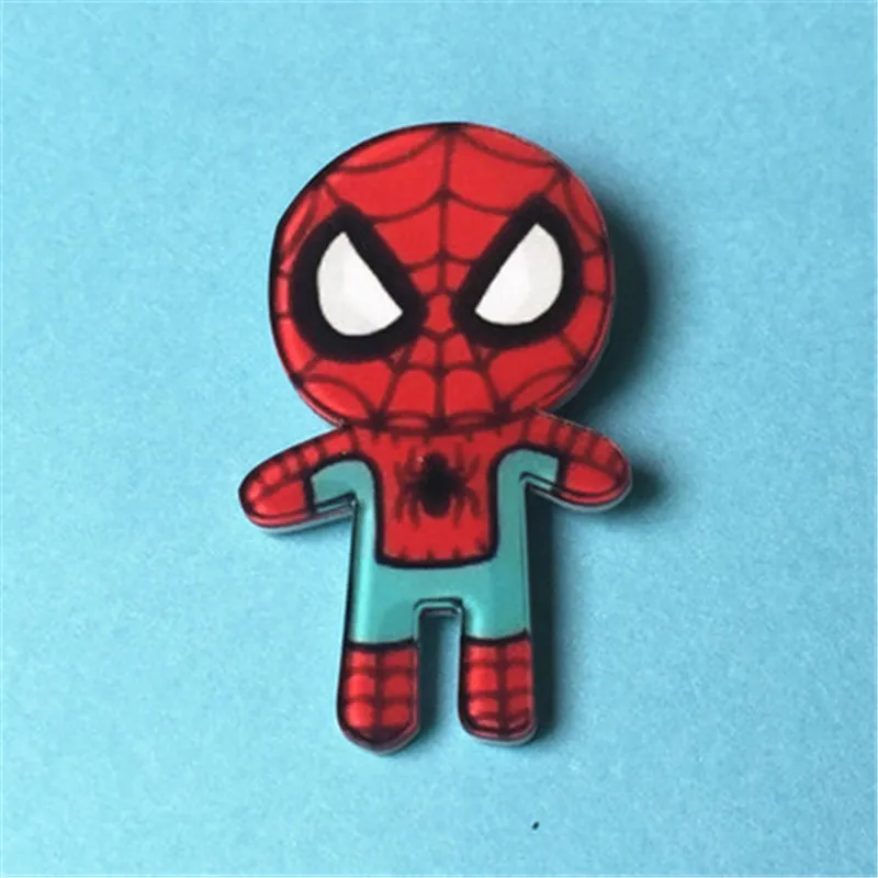 Free-Shipping-Acrylic-Hero-Spiderman-Batman-Captain-America-Pin-Badge-Backpack-Dress-Decoration-Badges-Clothes-Badge (1)