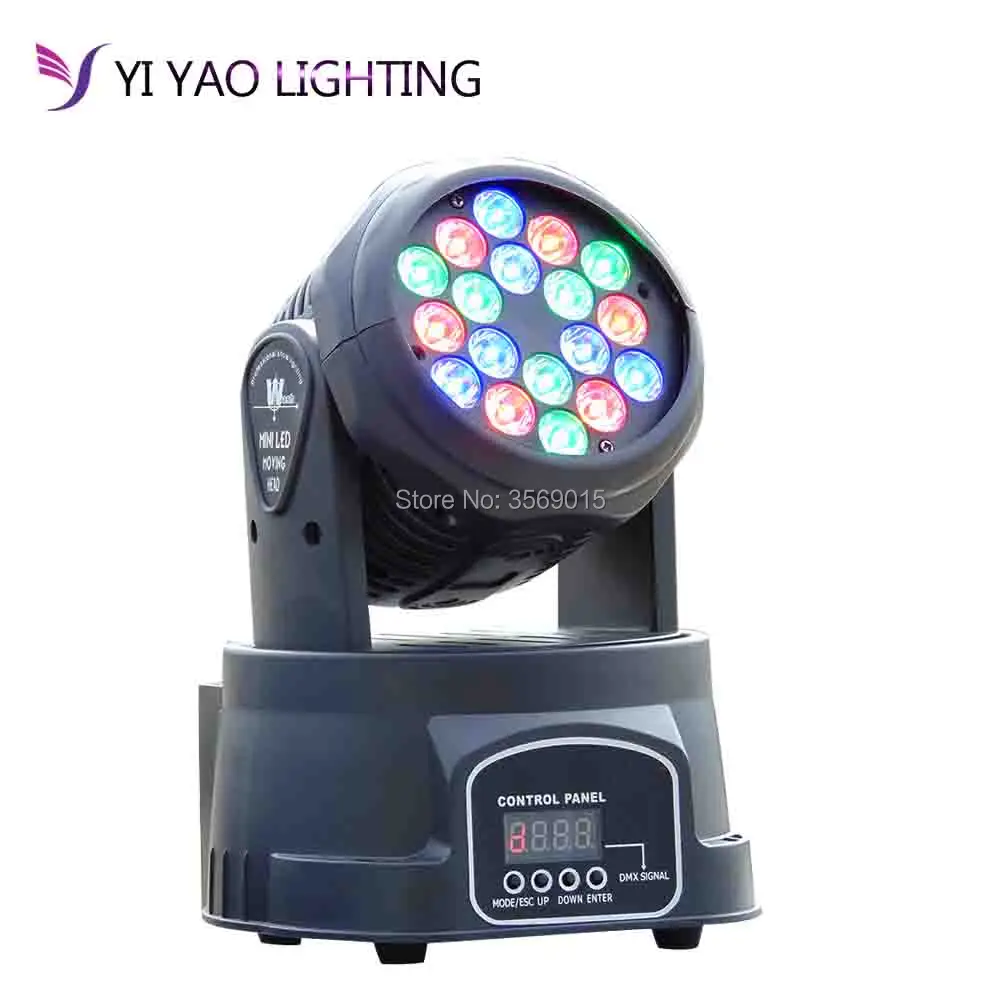 

Factory rgb moving head 18x3W led DMX Wash dj stage light disco party