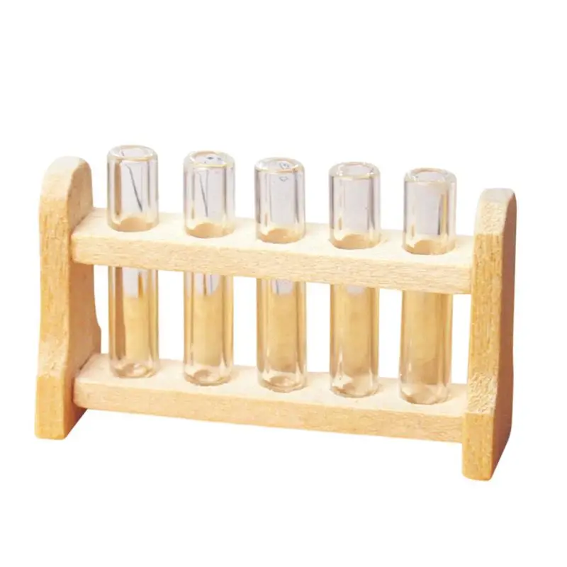 

Dollhouse Miniature 1:12 Toy laboratory test tube rack set L 3.7cm