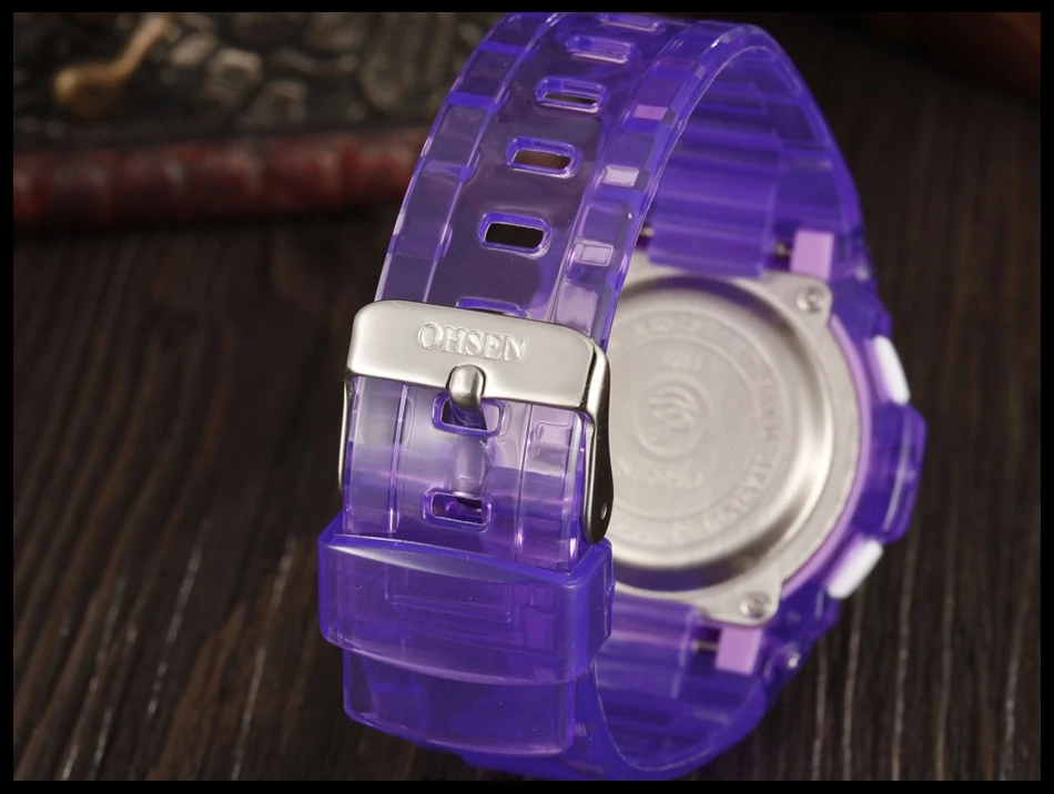 OHSEN Children Watch Fashion Casual Watches Quartz Wristwatches Waterproof Jelly Kids Clock boys Hours girls Students Wristwatch (10)