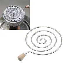 Металлический вихревой держатель угля для кальяна угольный фильтр Шиша аксессуары для чаши щит с деревянной ручкой