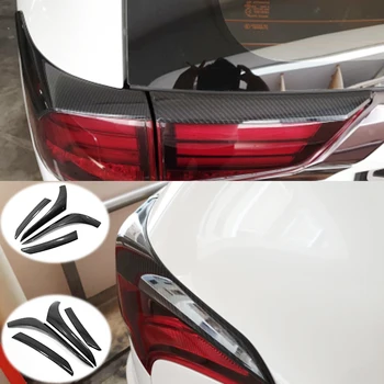 

ABS Carbon fibre For Mitsubishi Outlander 2016 2017 Rear Tail Light Lamp Strip Cover Trim back Light frame Car-styling 4pcs