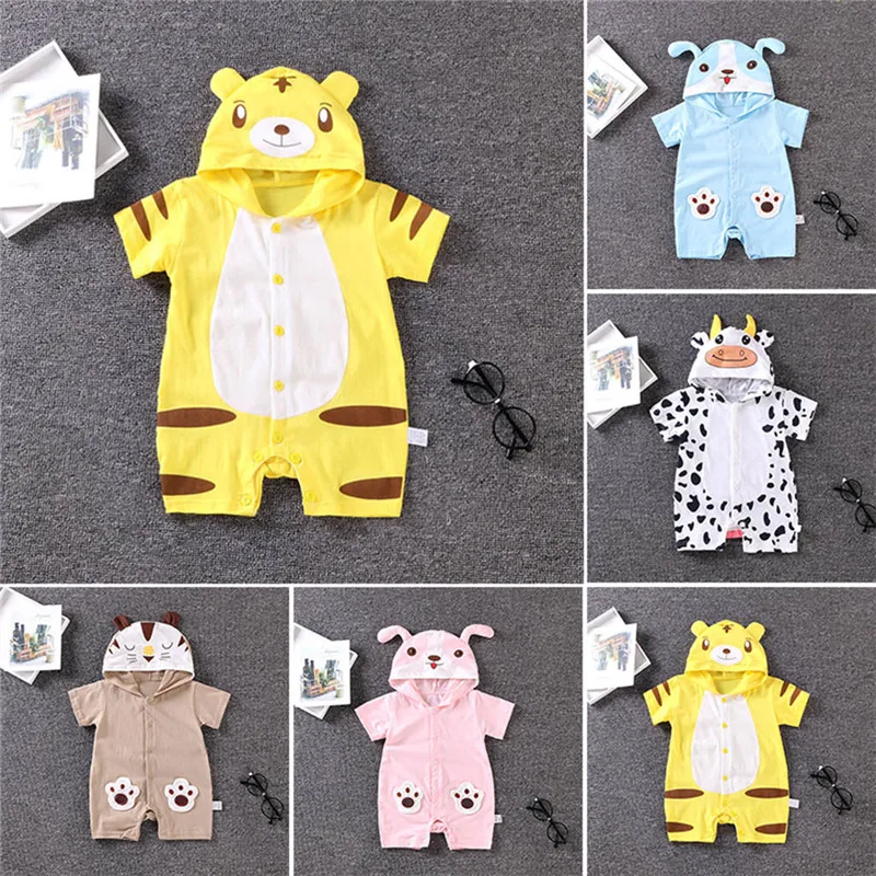 The new fashion cute design Newborn Baby Boy Girls Cartoon Infant Rompers Jumpsuit Outfits Clothes  (3)