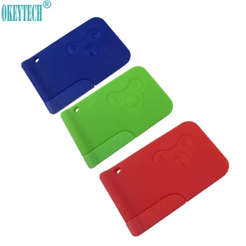 

OkeyTech For Renault Remote Car Key Shell For Renault Megane 2 3 Clio Grand Case Cover 3 Buttons Auto Key Smart Card With Blade