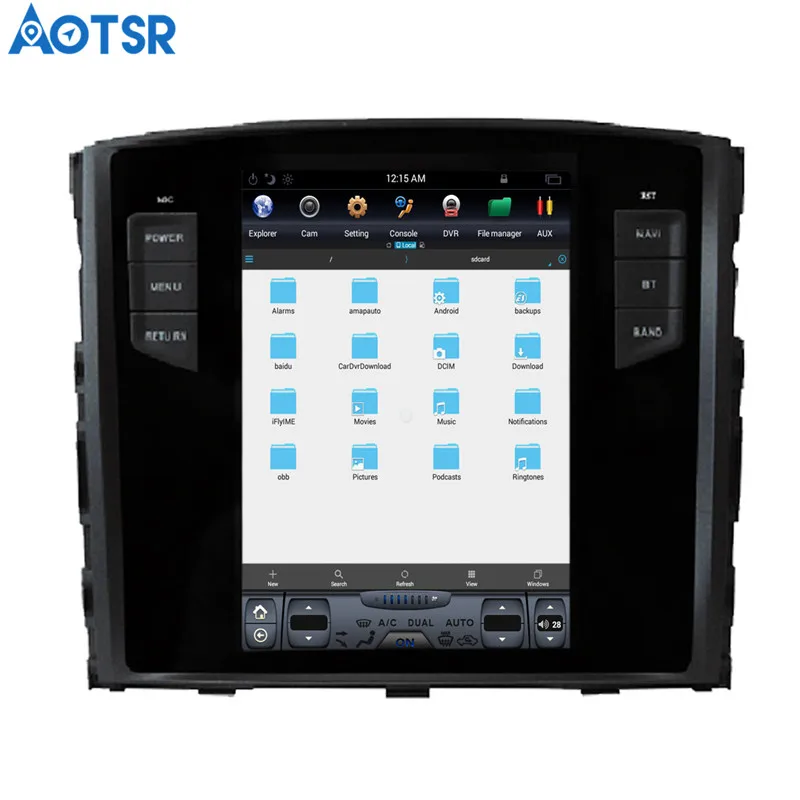 Best Android 7.1 Tesla style Car No DVD Player GPS Navigation For MITSUBISHI PAJERO V97 V93 Shogun Montero 2006+ headunit multimedia 8