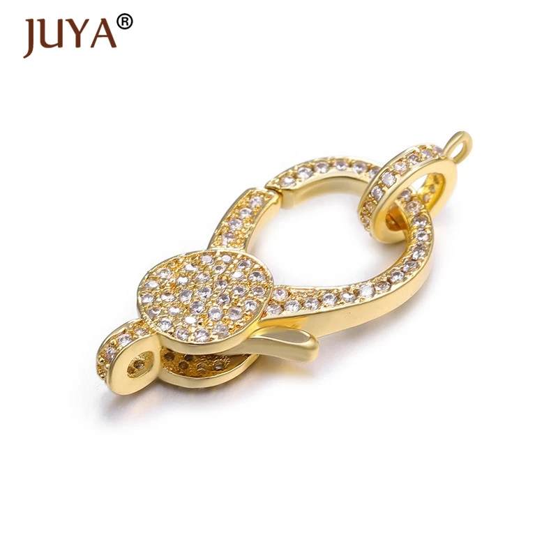 Juya 2019 Последние Роскошные циркониевые Стразы застежка краб застежки крючки для