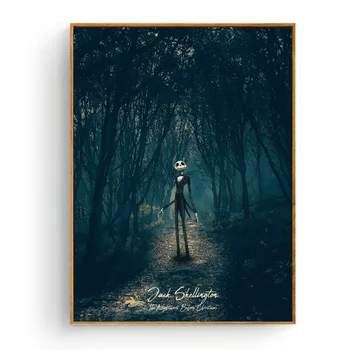 

Jack Skellington Art Silk Fabric Poster And Print Wall Art Picture Painting Home Decor