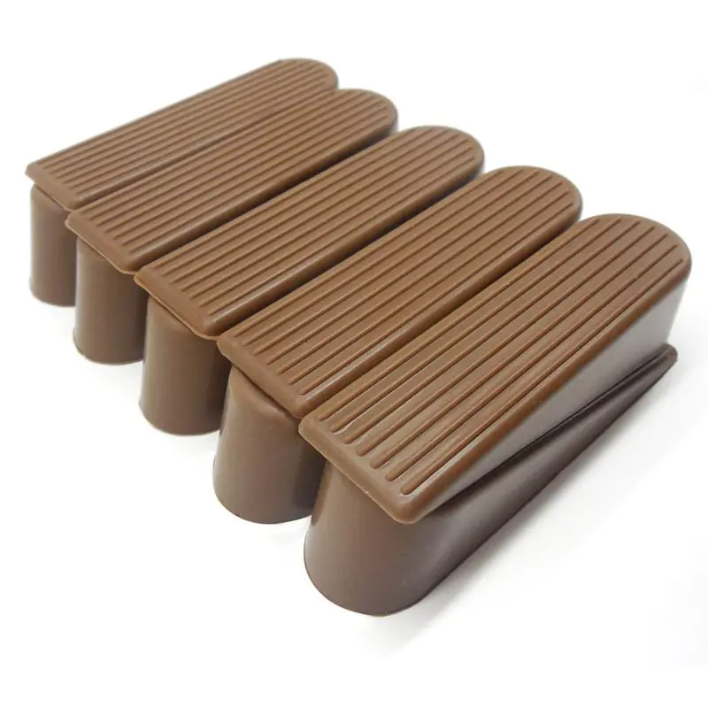 

Rubber Door Stopper - Multi Surface Door Stop Wedge With Heavy Duty Design - Flexible And Non Scratching Door Holder (20 Pack,
