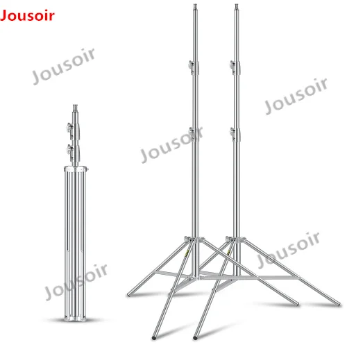  2pcs Stainless Steel 2.73M Heavy Duty Light Stand Tripod with for Photo Studio Softbox Video Flash 