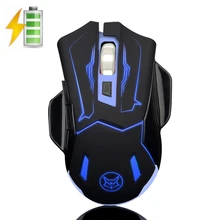 Q5 2.4GHz Wireless Silent Rechargeable Mouse Smart Sleep LED Backlit USB Optical Ergonomic Gaming Mouse Gamer 1600DPI PC Laptop