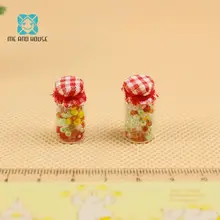 Кукольный домик Кухня 1:12 Кукольный дом Миниатюрный баночки Конфеты diy 2 шт