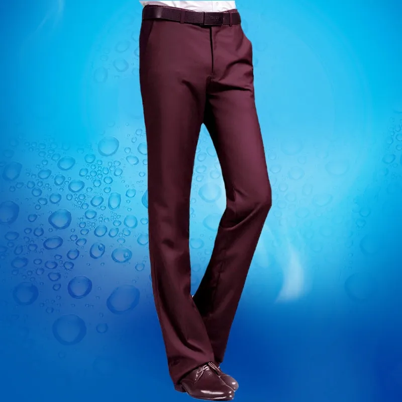 Men's Flared pants Men's Spring and Autumn Slim Korean trousers British Casual non-iron waist trousers More Size 29-37
