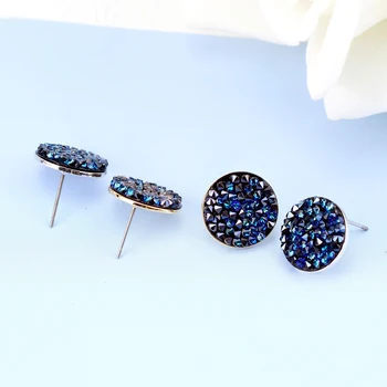 

Baffin Max Round Stud Earrings For Women Luxury Crystals From Swarovski Lover Trendy Silver Color Piercing Jewelry Party Gifts