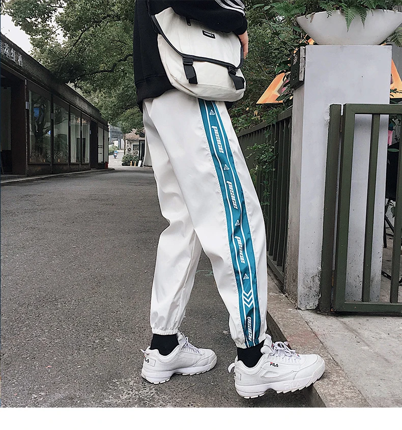 2019 летняя Корейская версия мужской комфортной пары спортивных Харадзюку взрывных моделей свободные повседневные штаны хип-хоп