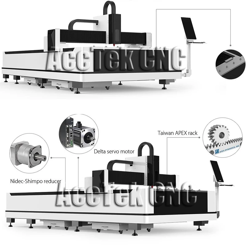 Неправильная скидка AccTek волоконный лазер для резки металла новые лазерные станки для резки AKJ1530
