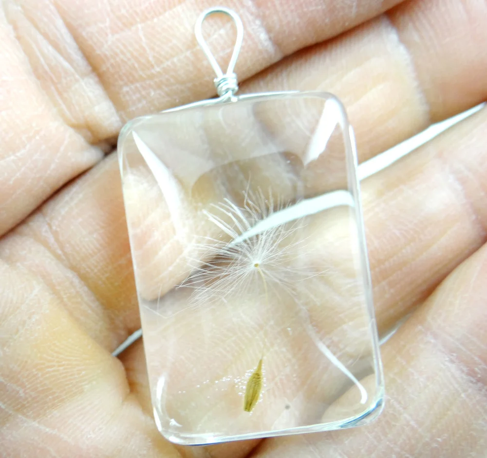 10 шт. подвеска из натурального одуванчика|f pendant|glass pendants jewelrynatural crystal jewelry |