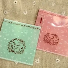 10x10+ 3 см печенье упаковка Самоклеящиеся прозрачные пластиковые пакеты снэк выпечки пакета 100 шт./лот