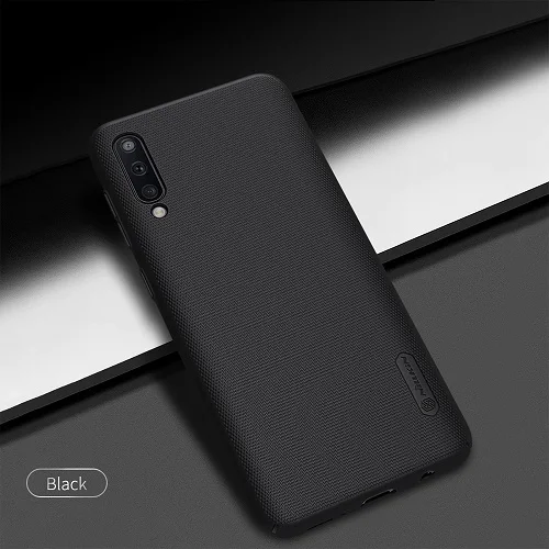 Чехол Nillkin для samsung Galaxy A50, жесткий матовый защитный чехол из поликарбоната для samsung Galaxy A50, задняя крышка с держателем для телефона в подарок - Цвет: Black