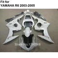 ABS Пластик обтекатель для YAMAHA Обтекатели R6 2003 2004 2005 белый красный кузов Запчасти обтекатель комплект YZF R6 03 04 05 hz44