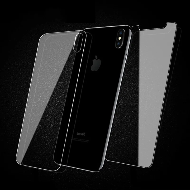 

0.3mm 9H 2.5D Tempered Glass for iPhone X 8 7 plus screen protector iphone 6 6S 5 5s 5c SE case Film front and back Protective