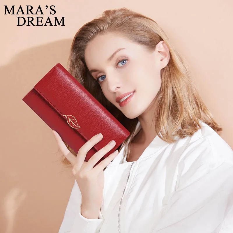 Mara's Dream Длинный кошелек для женщин мини-кошельки красные женские кошельки и кошельки люксовый бренд сумки для денег
