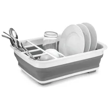 Складная подставка для посуды кухонная стойка для посуды миска-дуршлаг посуда тарелка Портативный Сушилка Полка для дома органайзер для посуды
