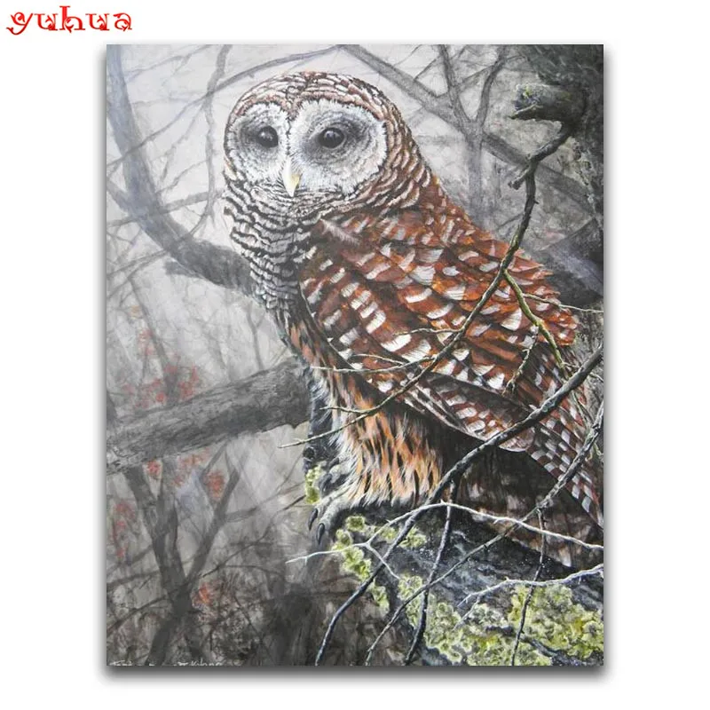 Full Square Diamond embroidery Cross stitch Animal eagle 5D DIY Diamond painting owl Full Round Diamond mosaic Cartoon bird sale