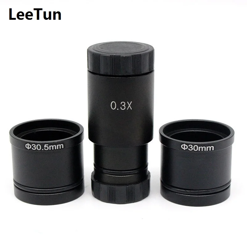 

0.3X C-mount Reduction Lens for Microscope CCD Cmos Camera Digital Eyepiece Relay Lens Mounting Size 23.2mm 30mm 30.5mm Adapter
