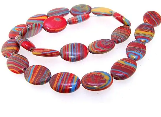 

Unique Pearls jewellery Store,13x18mm Oval Red Malachite Jasper Egg Gemstone Loose Beads LC3-0175