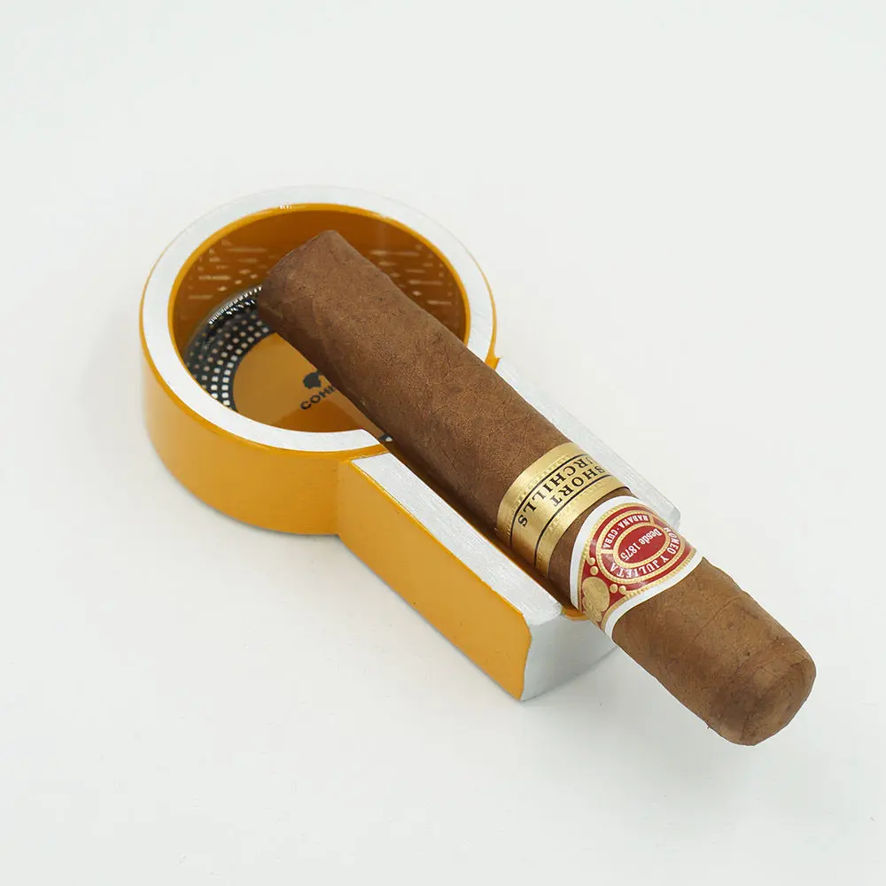 Titanium Vintage Antislip Travel Tobacco Cigar Cigarette Holder Ashtray