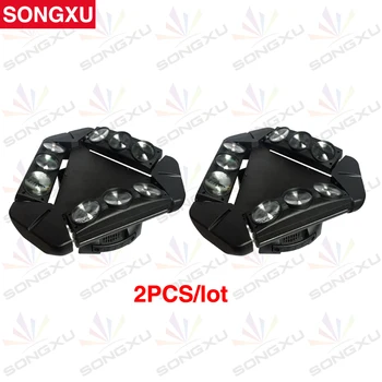 

SONGXU 2pcs/lot 9 Eyes Pixel 9X10W 4 IN1 LED DMX Spider effect light Led Beam Moving Head Light/SX-MH140