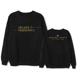 ONGSEONG Kpop SHINHWA Twenty HEART все ваши 2018 альбом Толстовка свободная одежда пуловер печатных свитер с длинными рукавами WY809