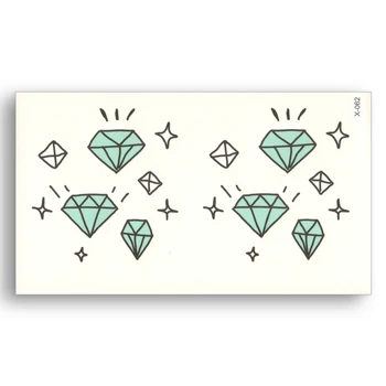 

temporary tattoo Stickers Water transfer Diamond Stars Sticker Fake Tattoo Men Women Beauty Sexy Body Art Small Tattoo stickers