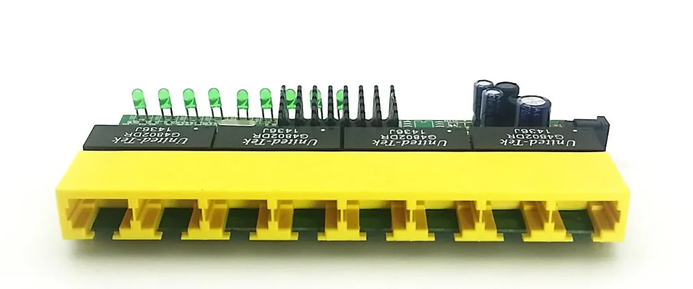 RTL8370N 8 портовый гигабитный неуправляемый сетевой коммутатор Ethernet 1000 Мбит/с PCBA OEM