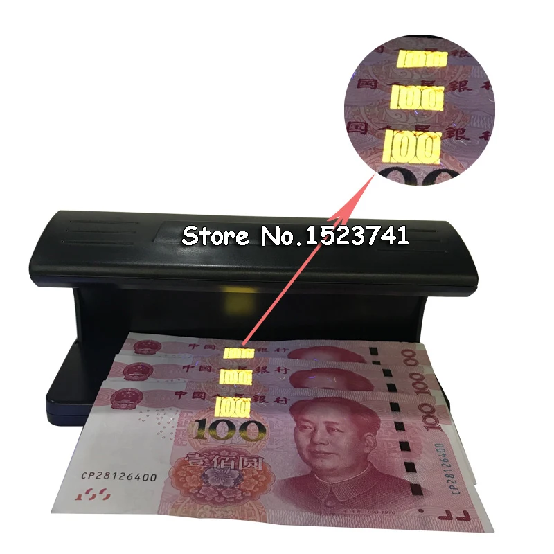 Main Powered UV Bank Notes Checker Electronic UV Counterfeit UK Money Detector 