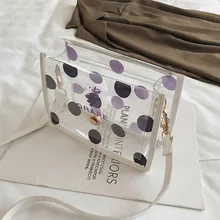 Цветные прозрачные женские Наплечные сумки из ПВХ, сумка на плечо, сумочка, желейные маленькие сумки для телефона с держателем для карт, Широкие ремешки с клапаном