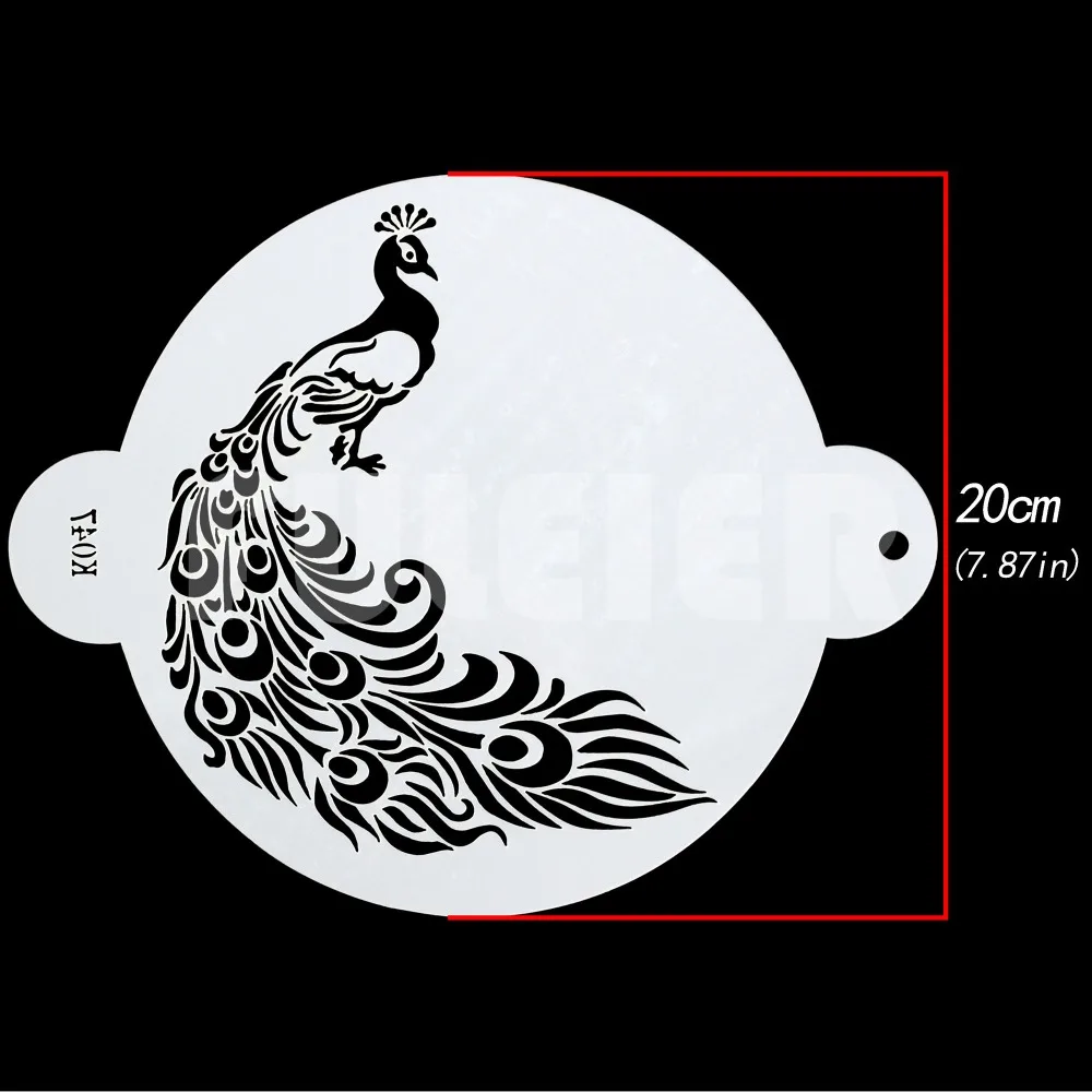 Инструменты для выпечки трафарет в форме павлина торта 20 см кухонные аксессуары