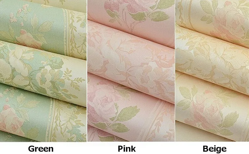 eropa luxury romantic rose bunga wallpaper untuk dinding 3 d gulungan kertas dinding kamar tidur latar belakang bunga hijau merah muda beige wallpapers india wallpapers pointwallpaper steam aliexpress