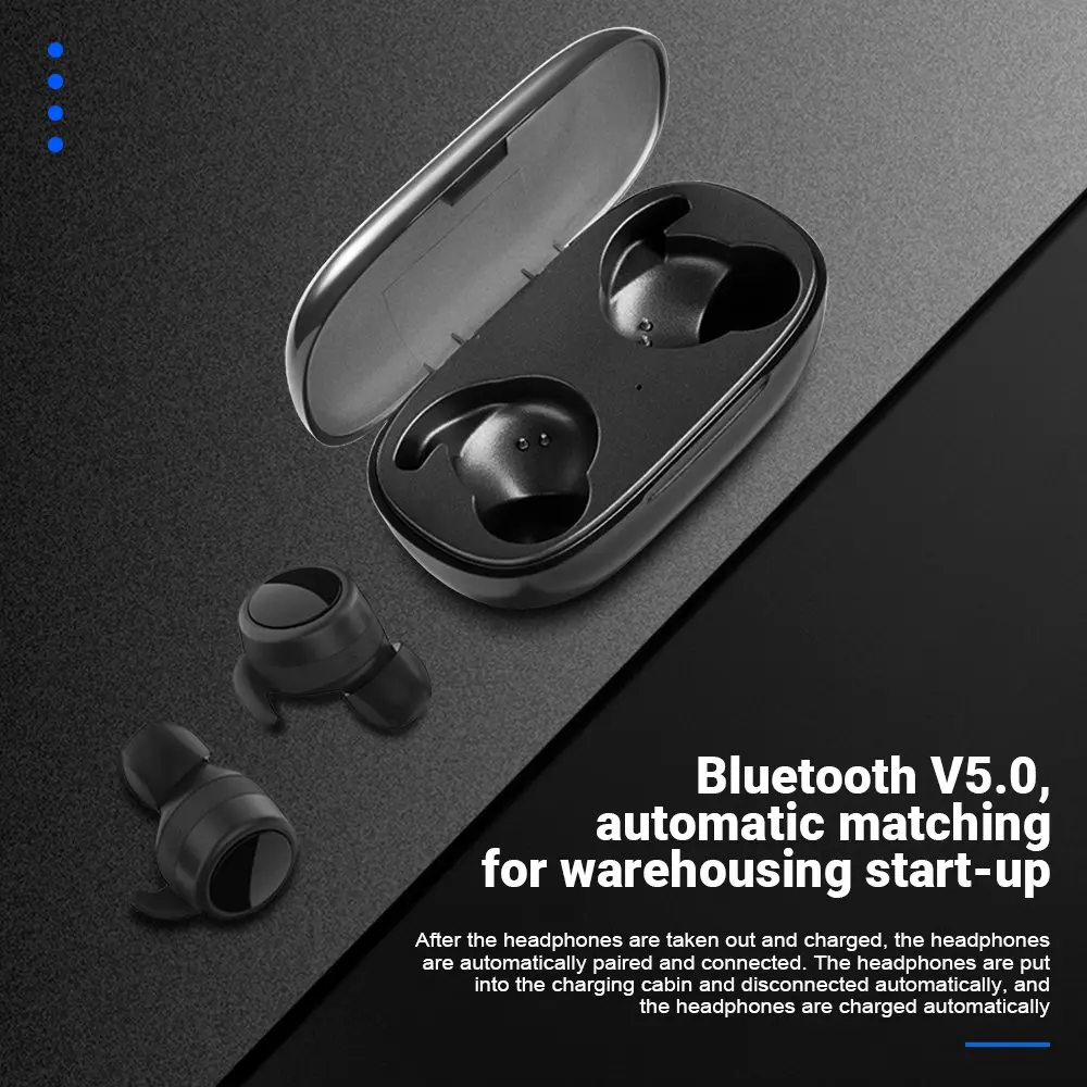 Беспроводные Bluetooth наушники TOMKAS TWS 5 0 3D стерео свободные руки спортивные