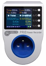 PR10-D FR16A plug / power meter/ energy meter/ measure/record/ alarm/ timing/ 0.1~4000w/power socket/socket meter/meteric
