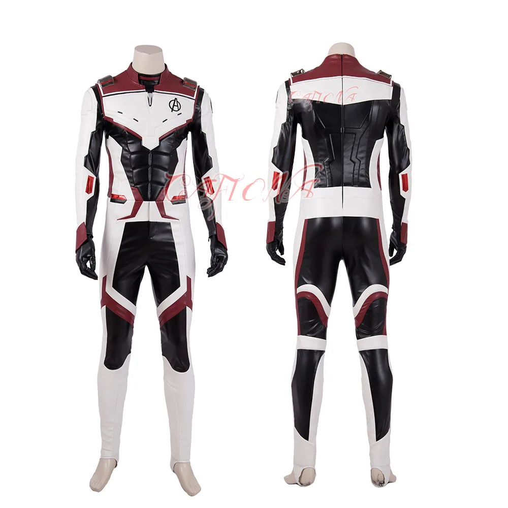 Avengers Endgame Quantum Realm Cosplay Costume Cool Fighting Outfits Leather Jumpsuits Superhero Sets