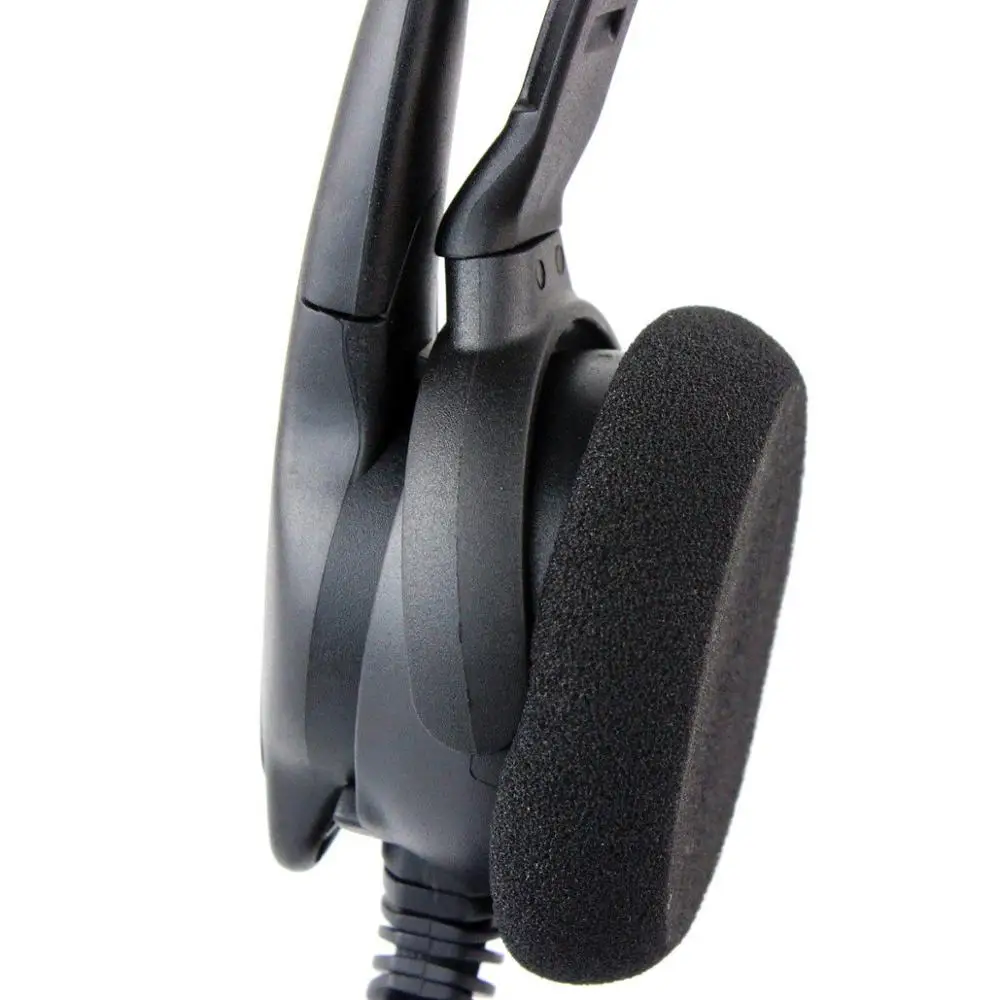 2 контакта XQF PTT микрофон динамик гарнитура для Kenwood KPG27D BAOFENG 888s|headset for kenwood|ptt micptt