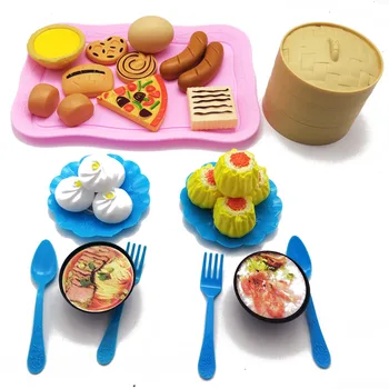

New Kids Pretend Play Kitchen Children Cooking Food Simulation Food Hamburger Model Toy Set