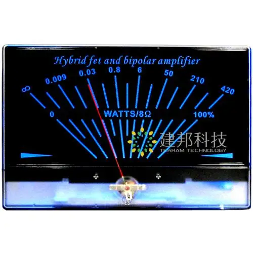 2x Classic Lake blue DB Level Header Audio power Amp VU meter w//1pc Driver Board