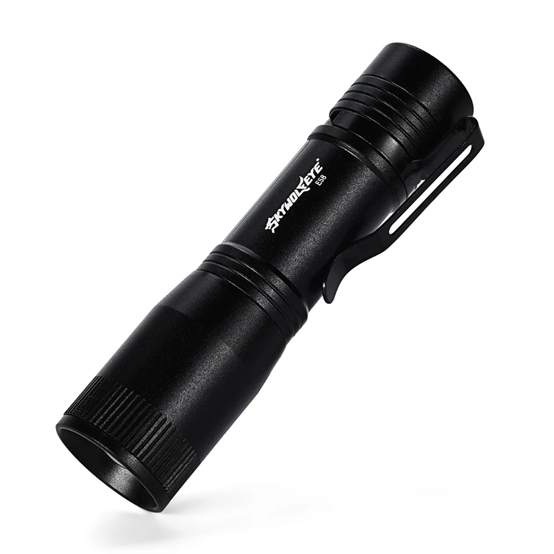 

SKYWOLFEYE Zoomable Mini Portable Q5+COB LED Flashlight 4 Mode 800LM Powerful Torch Lamp Hunting Camping Penlight Light Use AA