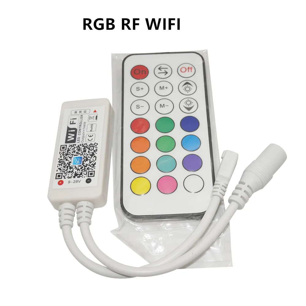Contrôleur sans fil magique de WiFi de la maison DC5V 12V 24V Bluetooth, rvb/RGBW IR contrôleur rf LED pour la bande de LED de Pixel de 5050 WS2811 WS2812B