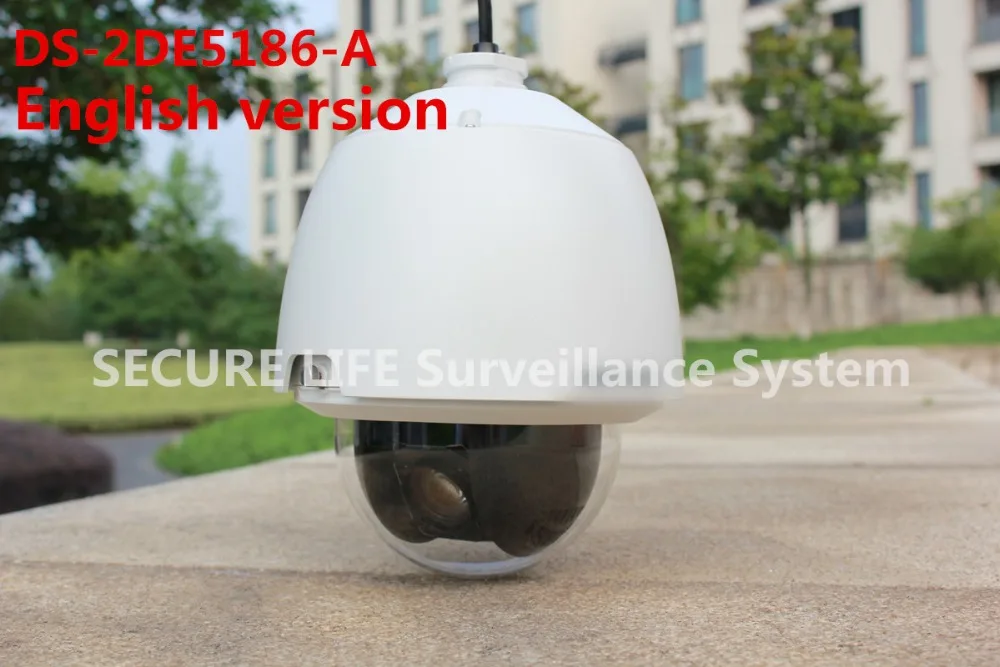  Free shipping DS-2DE5184-A English version 2MP HD Network Speed Dome ptz camera 20X Optical Zoom NON POE 