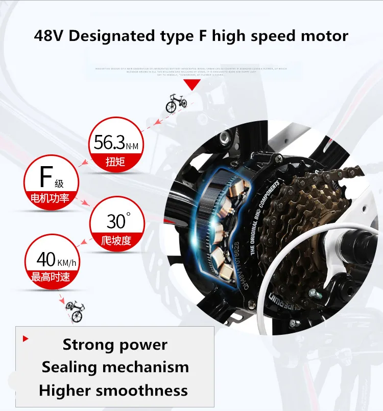 Excellent High quality 26 inch electric bicycle 48V350W folding electric vehicle mountain bike lithium battery electric vehicle battery 8